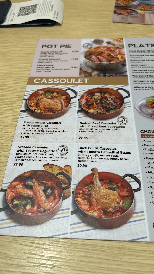 Menu page for Poulet  Brasserie - ION Orchard