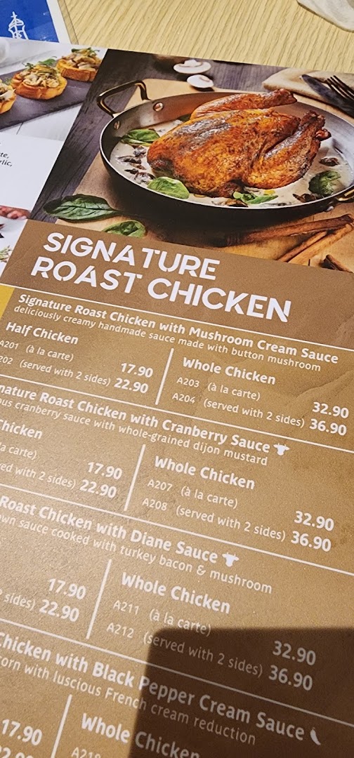 Menu page for Poulet  Brasserie - ION Orchard