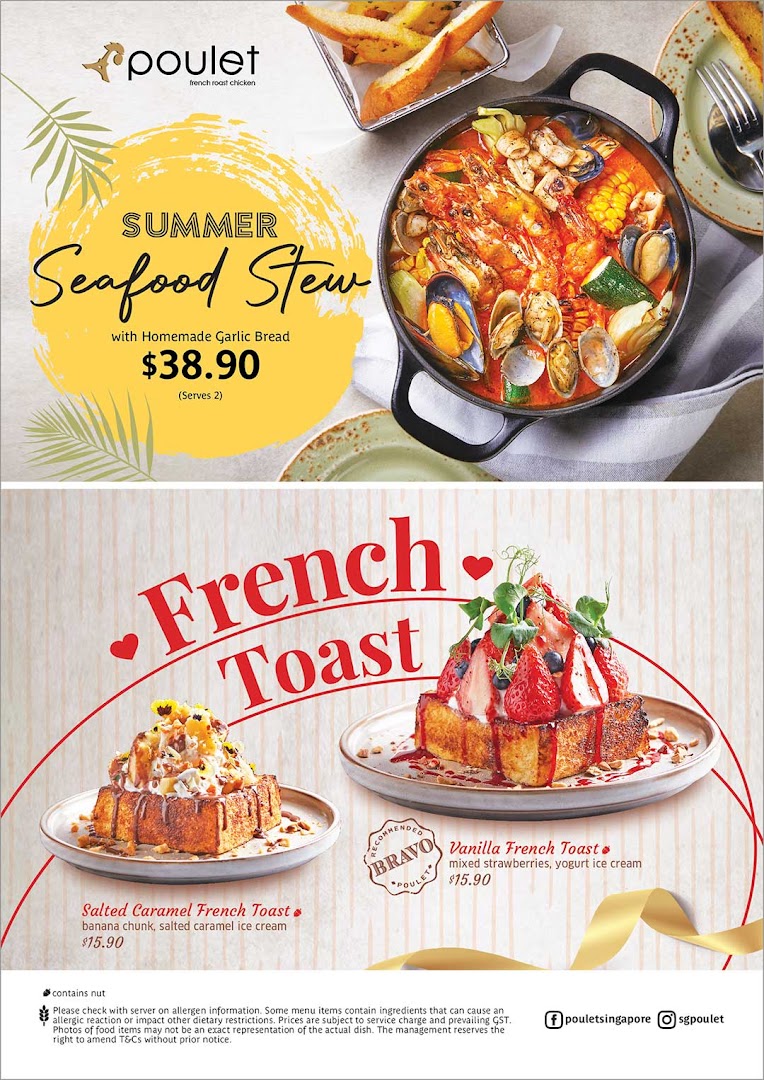 Menu page for Poulet  Brasserie - ION Orchard