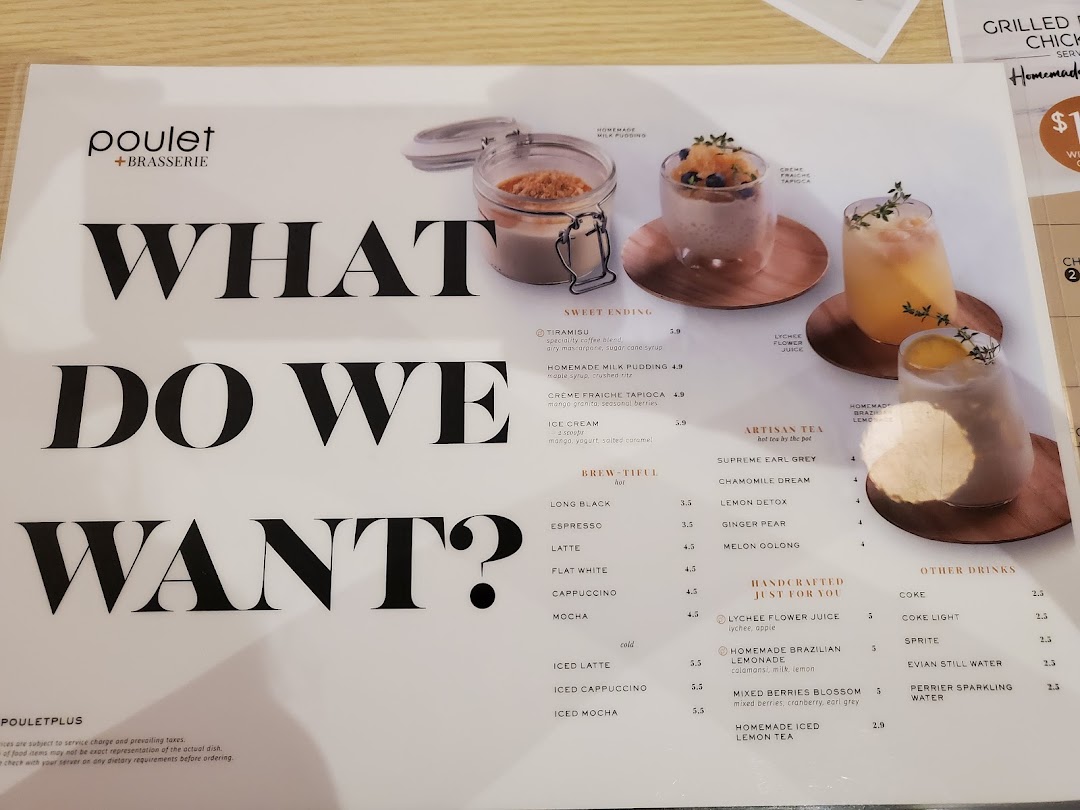 Menu page for Poulet  Brasserie - ION Orchard