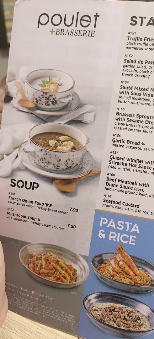 Menu page for Poulet  Brasserie - ION Orchard