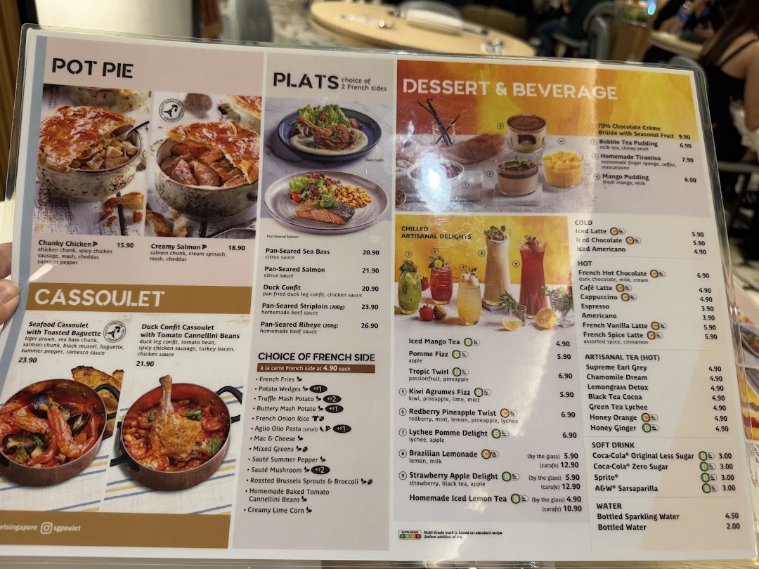 Menu page for Poulet  Brasserie - ION Orchard