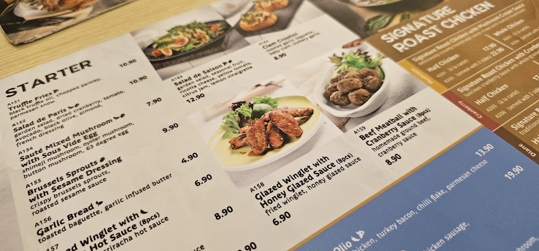 Menu page for Poulet  Brasserie - ION Orchard