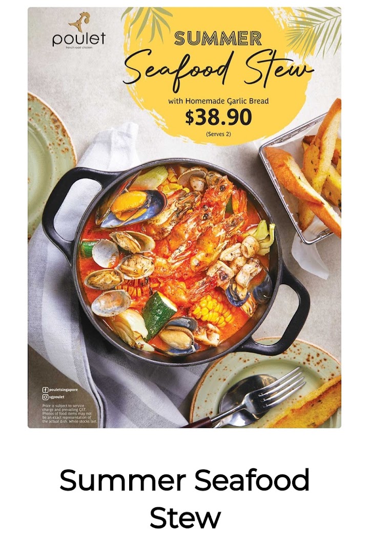 Menu page for Poulet  Brasserie - ION Orchard