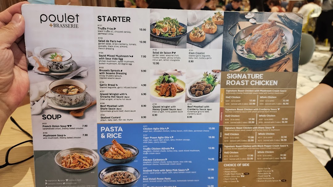 Menu page for Poulet  Brasserie - ION Orchard