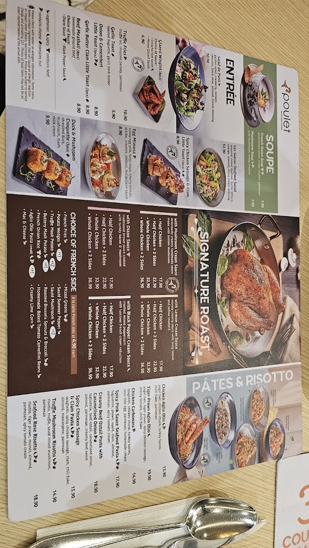 Menu page for Poulet  Brasserie - ION Orchard