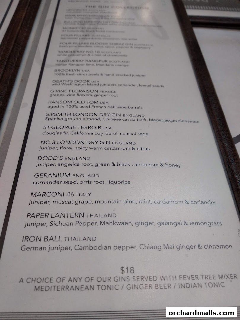 Menu page for PS.Cafe Paragon