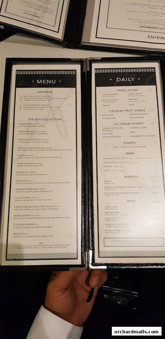 Menu page for PS.Cafe Paragon