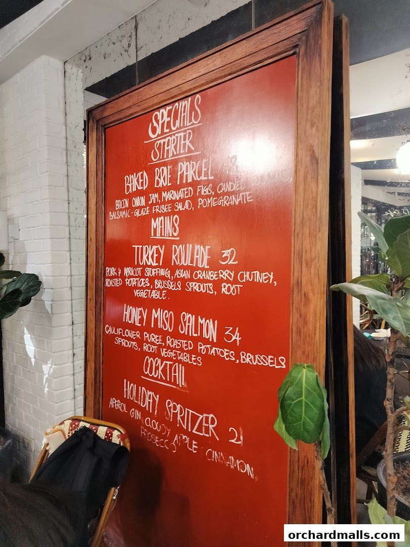 Menu page for PS.Cafe Paragon