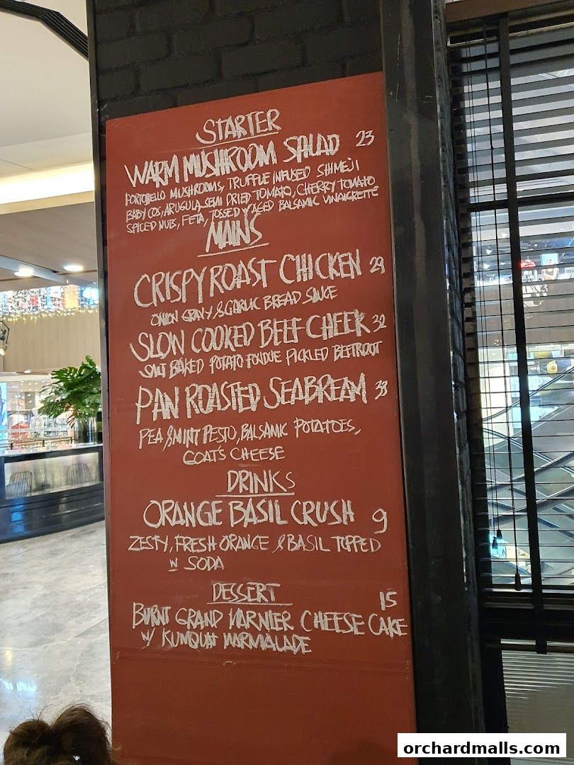 Menu page for PS.Cafe Paragon