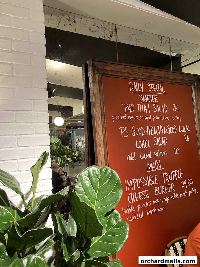 Menu page for PS.Cafe Paragon