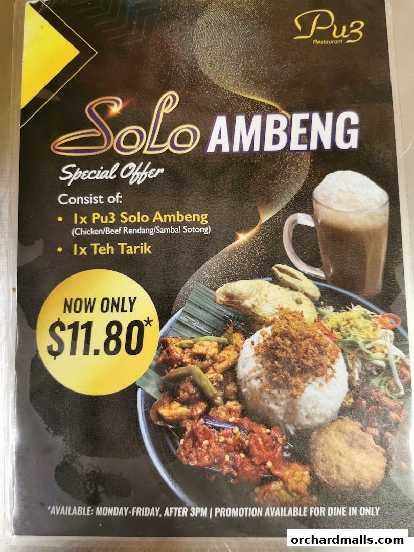 Menu page for Pu3 Restaurant  Jomz... Ambeng