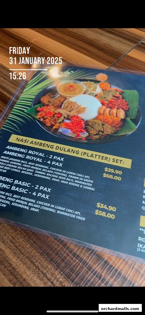 Menu page for Pu3 Restaurant  Jomz... Ambeng