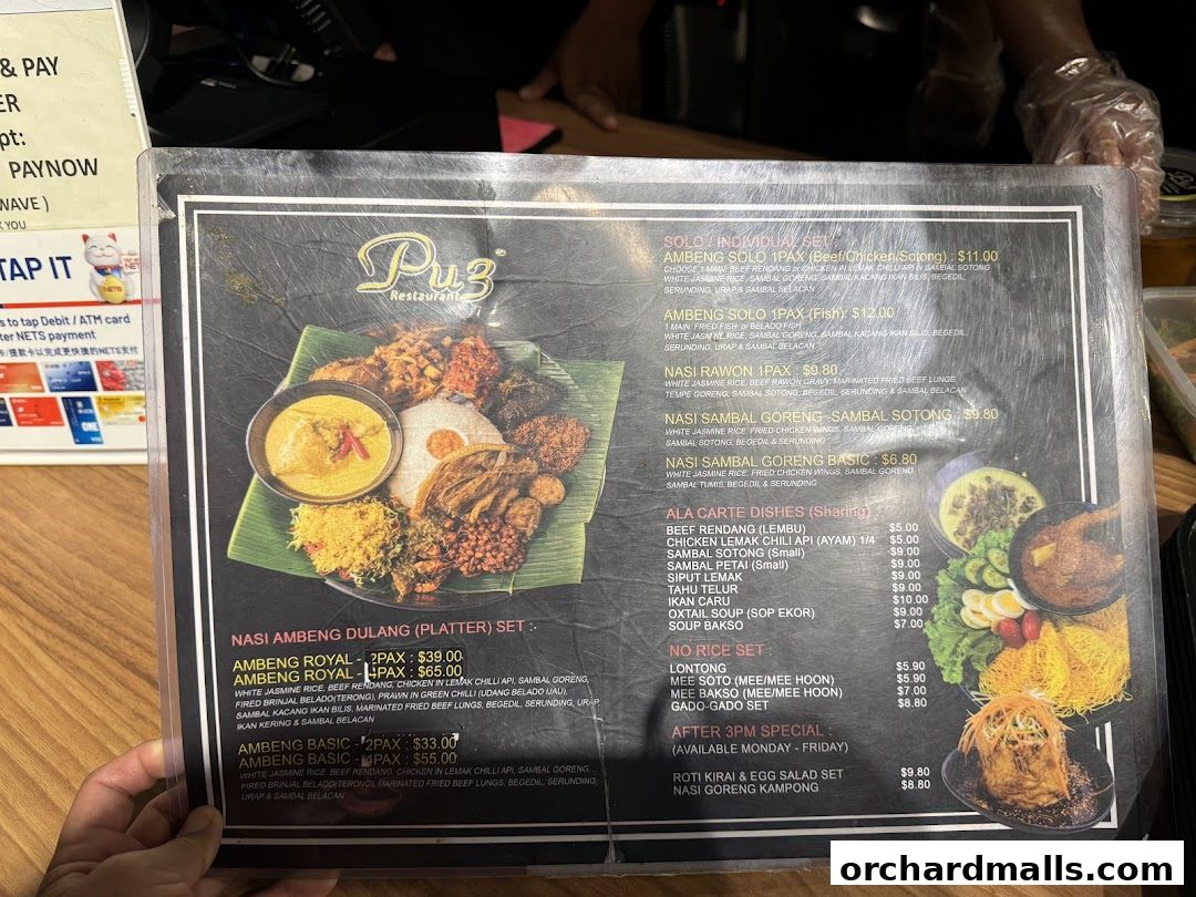 Pu3 Restaurant  Jomz... Ambeng