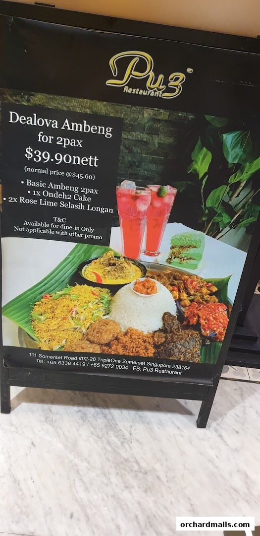 Menu page for Pu3 Restaurant  Jomz... Ambeng