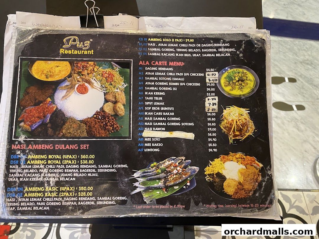 Pu3 Restaurant  Jomz... Ambeng