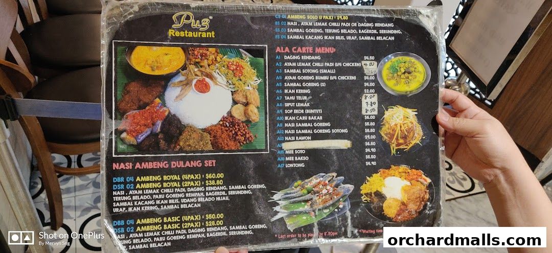 Menu page for Pu3 Restaurant  Jomz... Ambeng