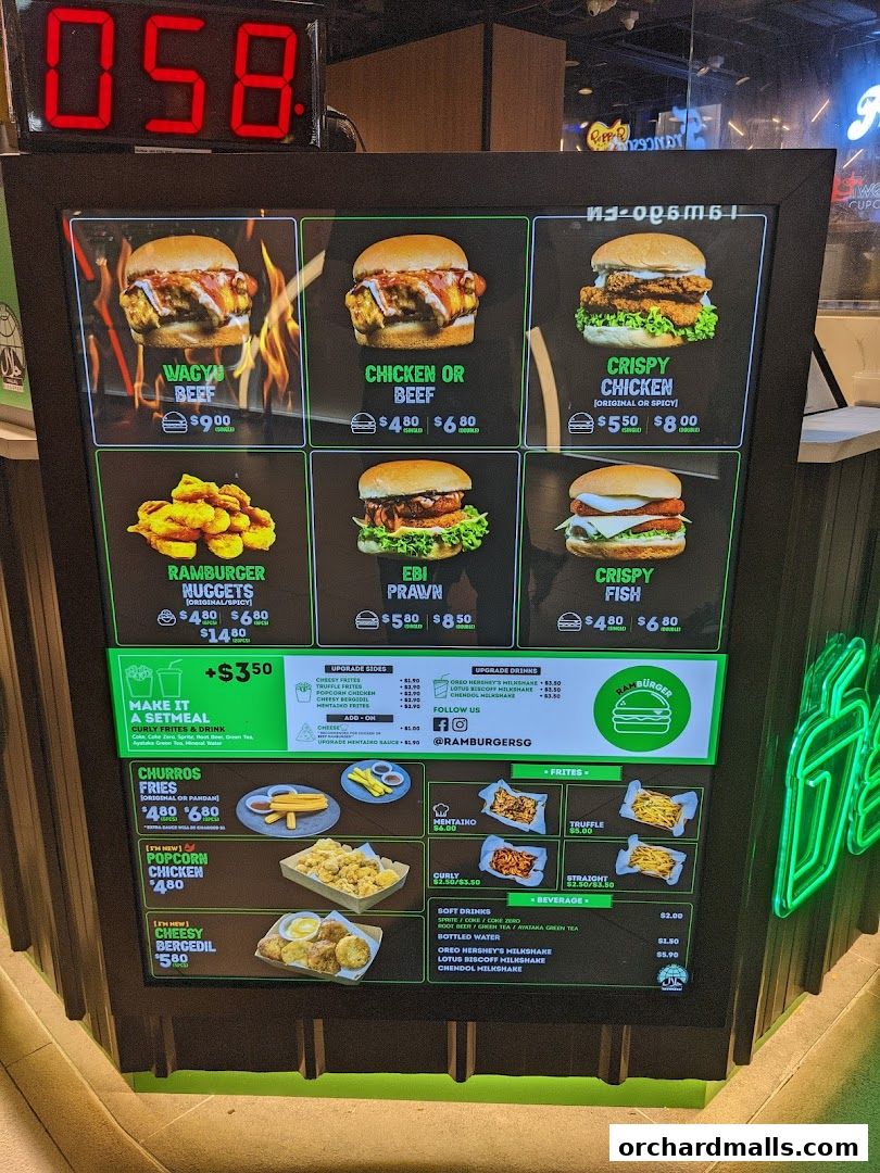 Menu page for Rambürger
