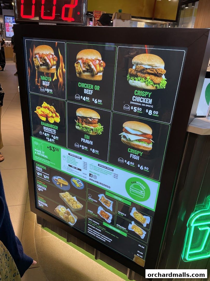 Menu page for Rambürger