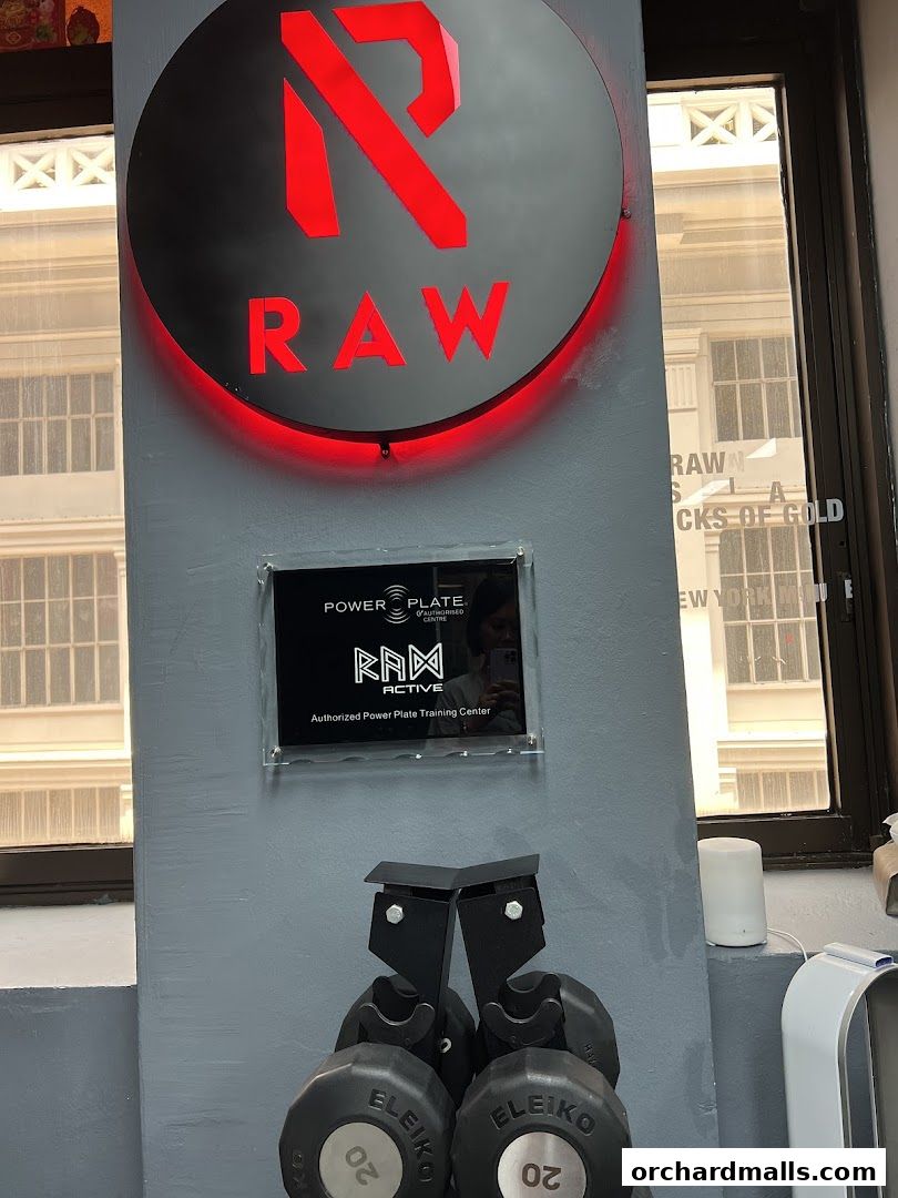 The RAW Active Personal Training logo and dumbbells are displayed.