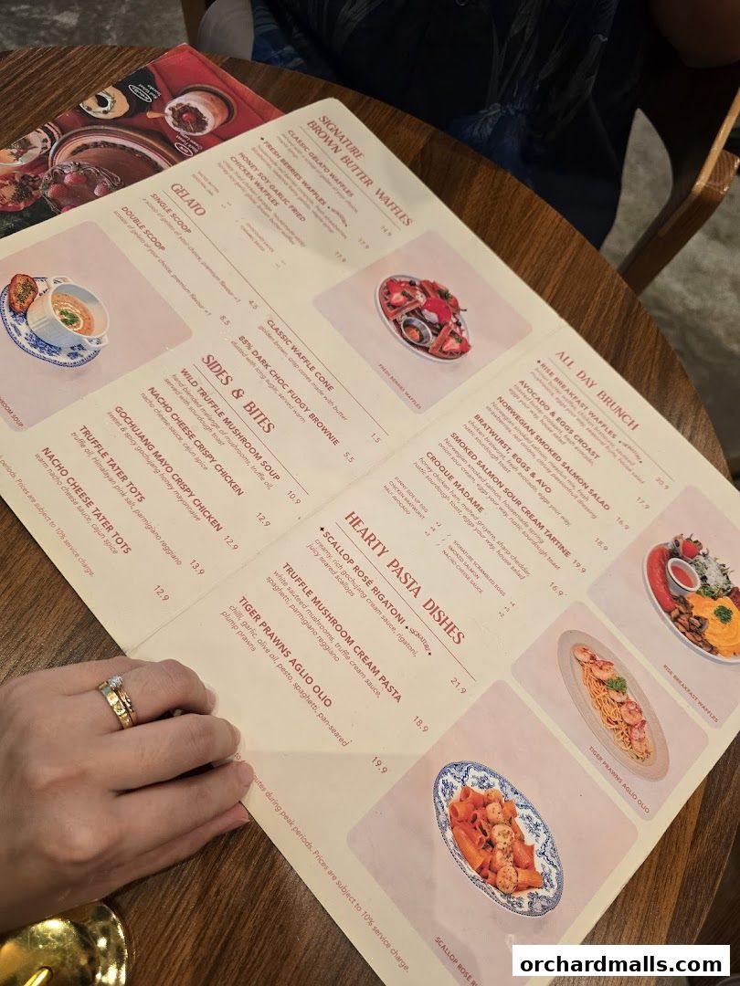 Menu page for Rise Bakehouse  TripleOne Somerset