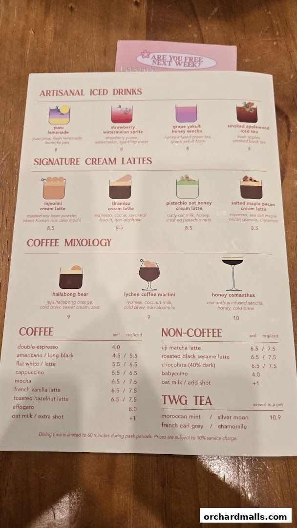Menu page for Rise Bakehouse  TripleOne Somerset