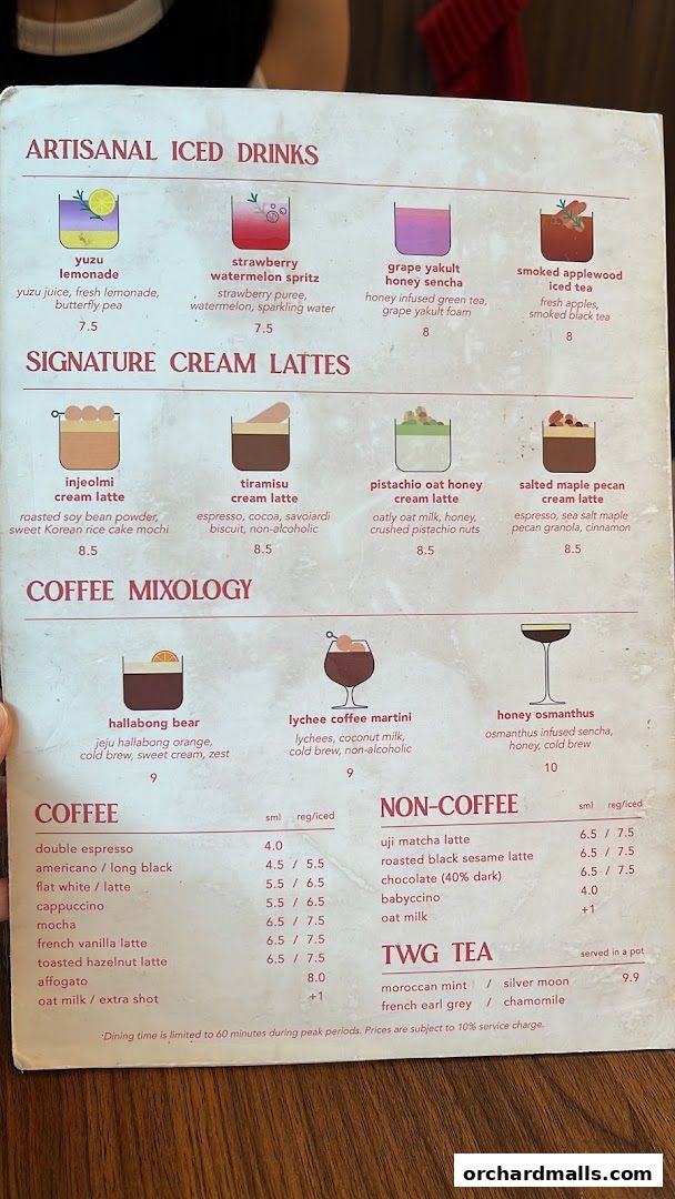 Menu page for Rise Bakehouse  TripleOne Somerset