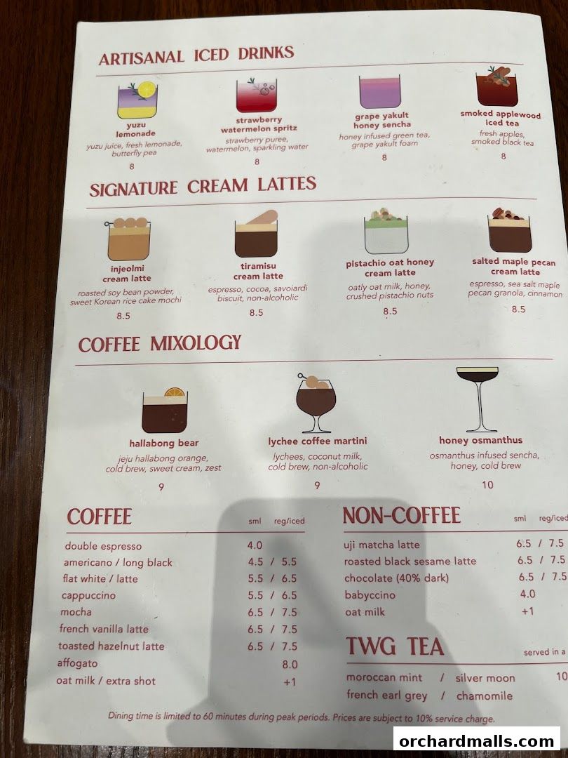 Menu page for Rise Bakehouse  TripleOne Somerset