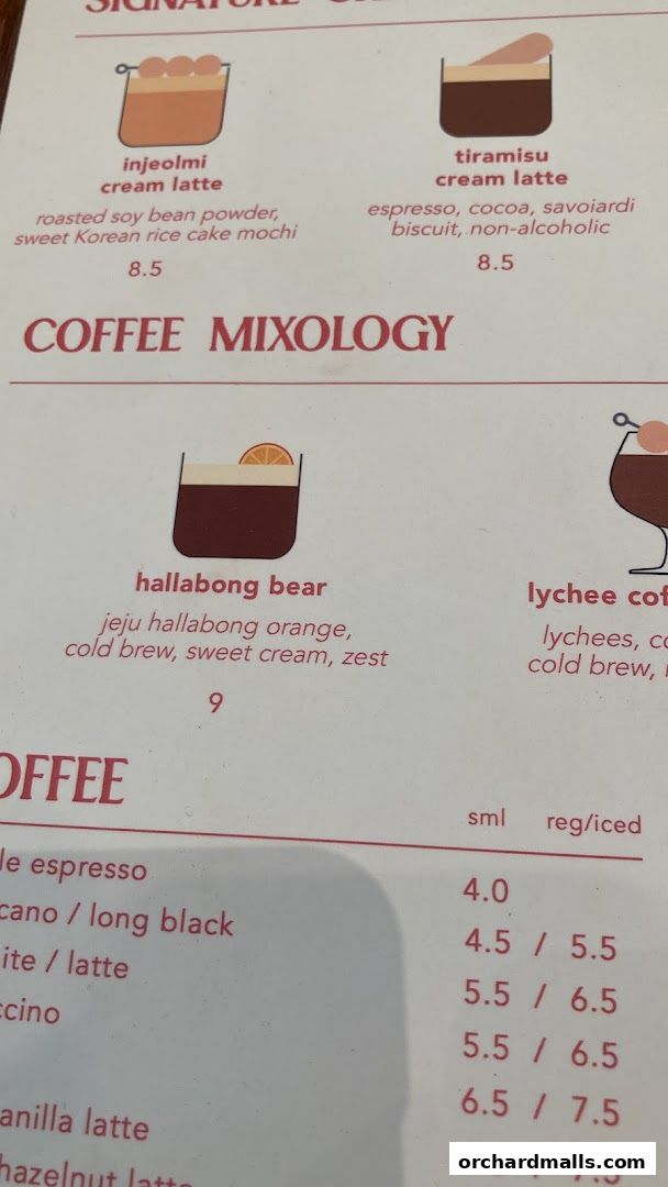 Menu page for Rise Bakehouse  TripleOne Somerset