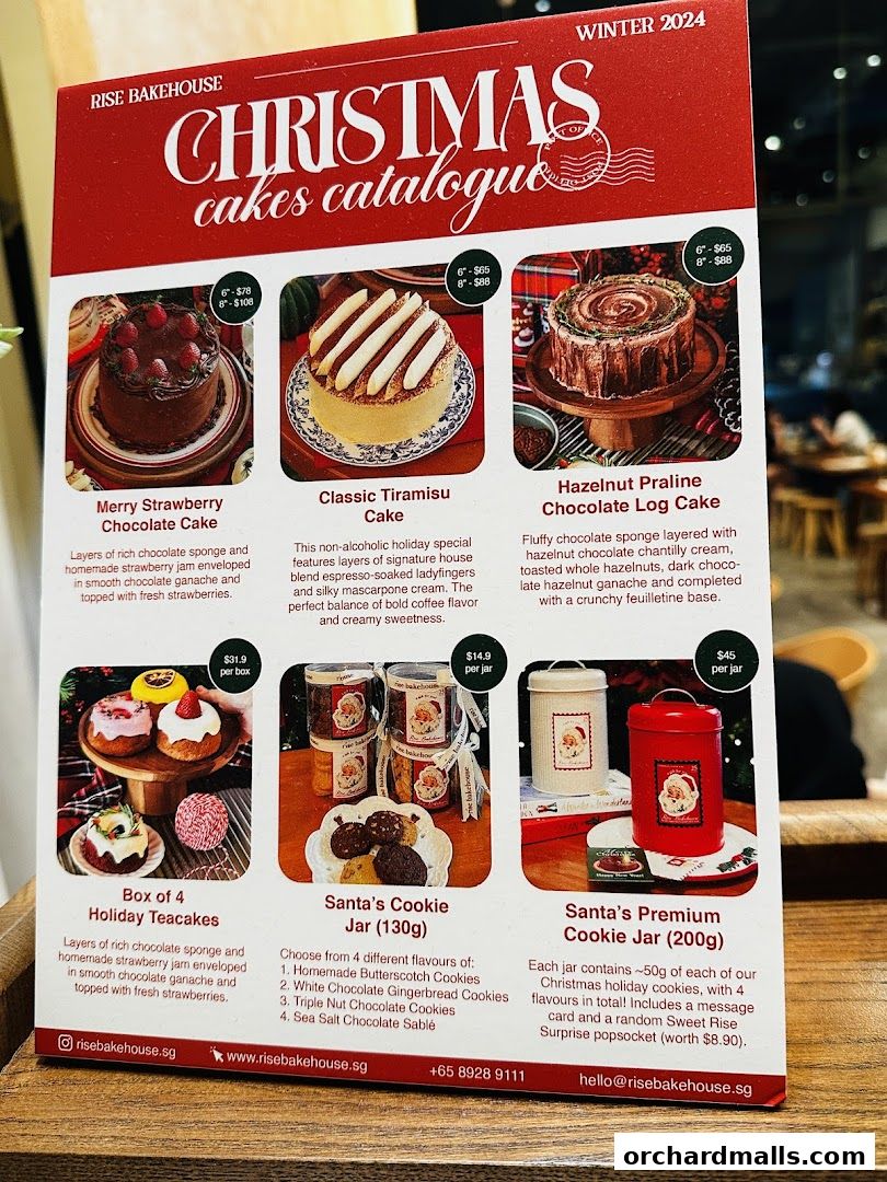 Menu page for Rise Bakehouse  TripleOne Somerset