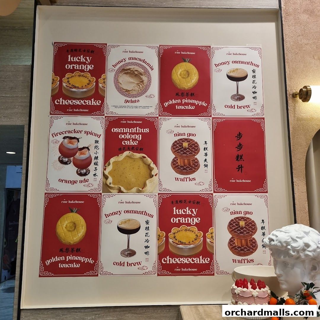 Menu page for Rise Bakehouse  TripleOne Somerset