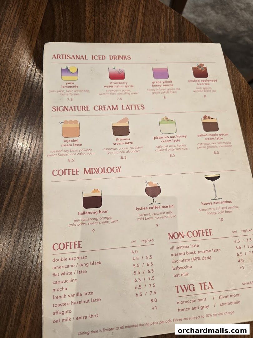 Menu page for Rise Bakehouse  TripleOne Somerset