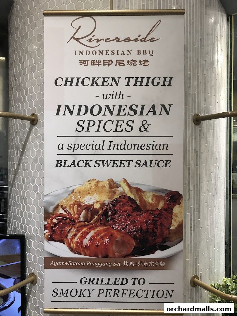 Menu page for Riverside Indonesian BBQ