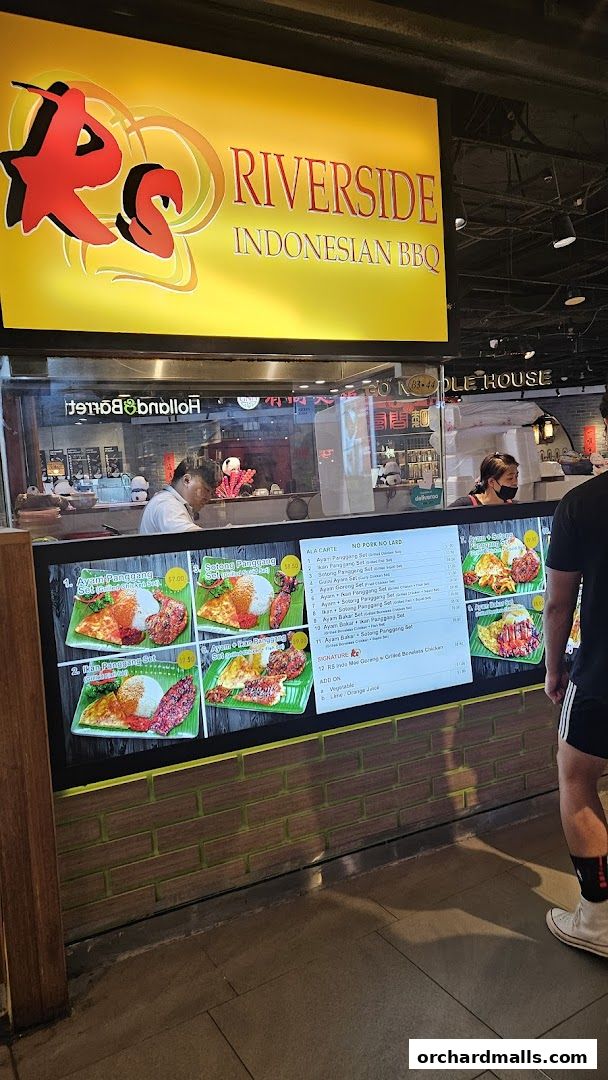 Menu page for Riverside Indonesian BBQ