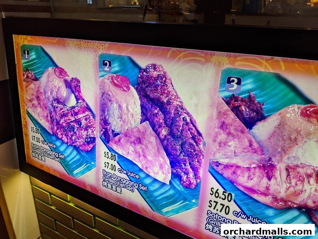 Menu page for Riverside Indonesian BBQ