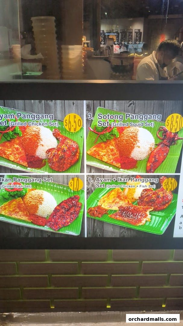 Menu page for Riverside Indonesian BBQ