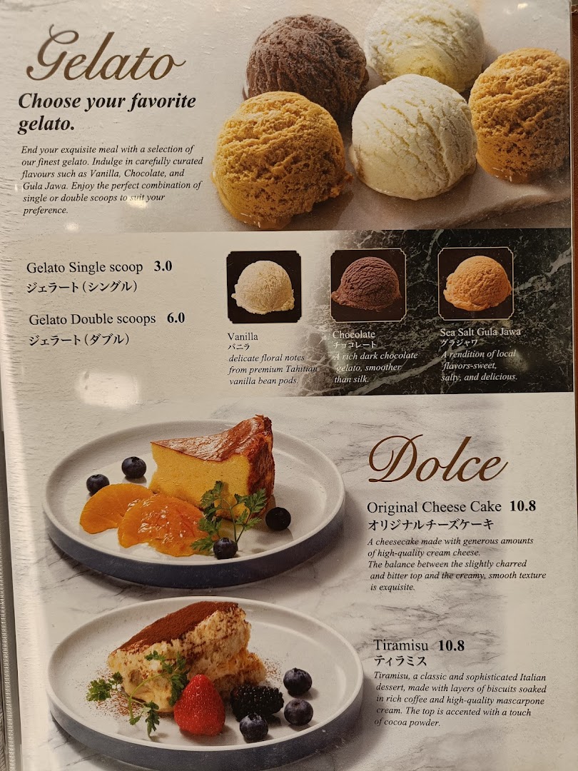 Menu page for Royal Host Takashimaya S.C.