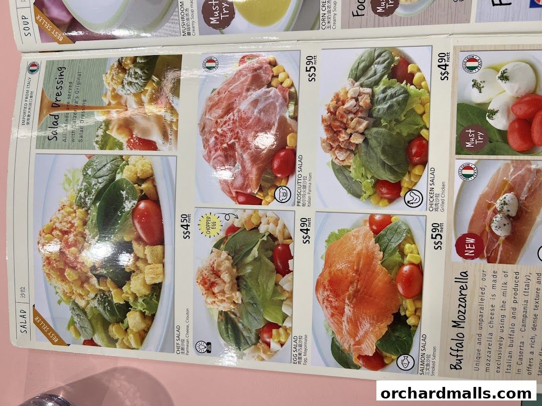 Menu page for Saizeriya - The Cathay