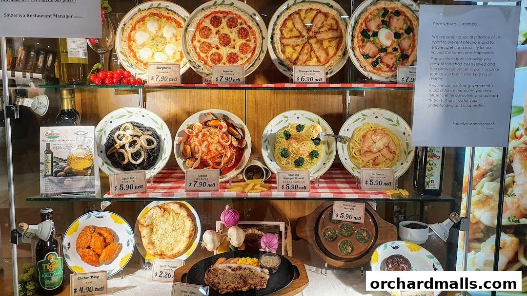 Menu page for Saizeriya - The Cathay