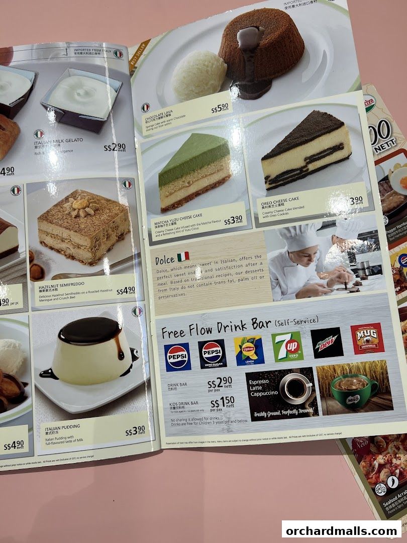 Menu page for Saizeriya - The Cathay