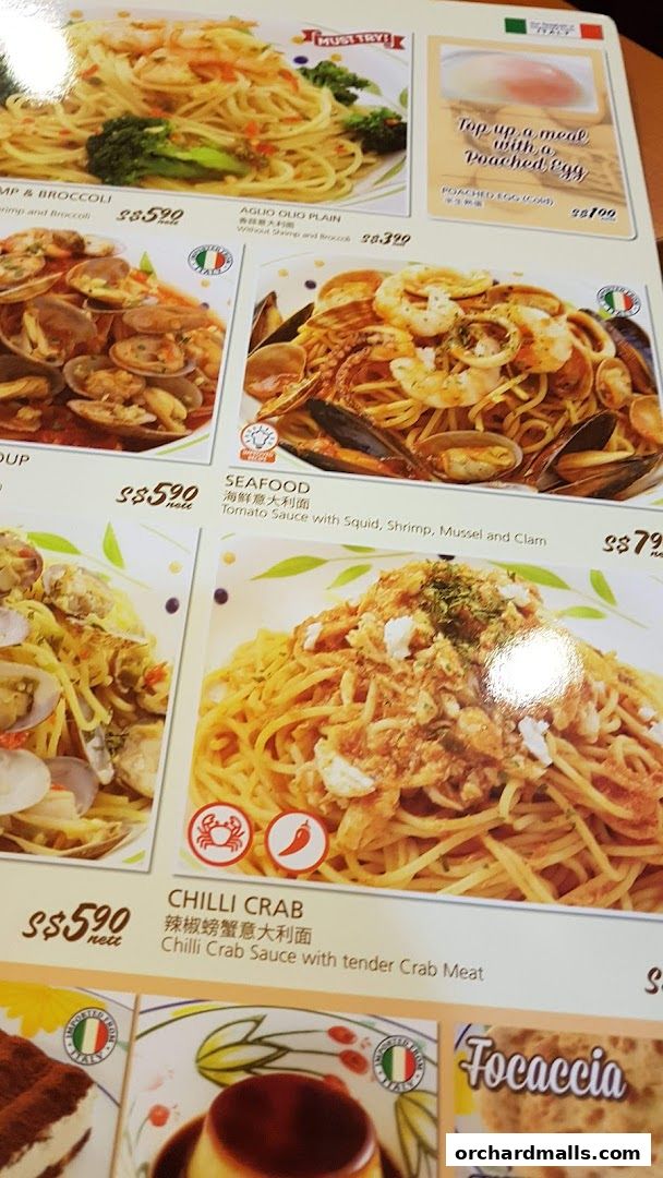 Menu page for Saizeriya - The Cathay