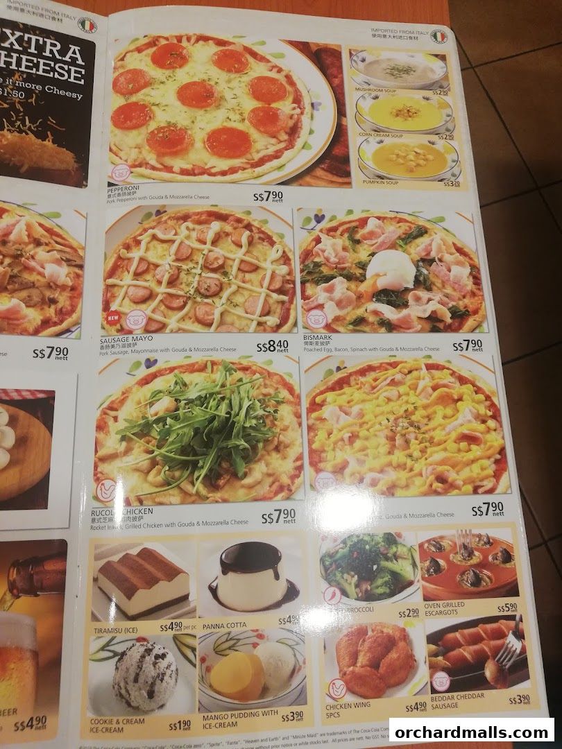 Menu page for Saizeriya - The Cathay