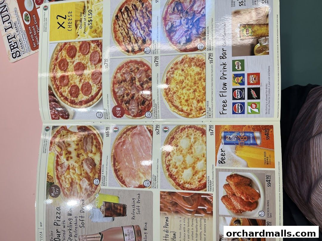 Menu page for Saizeriya - The Cathay