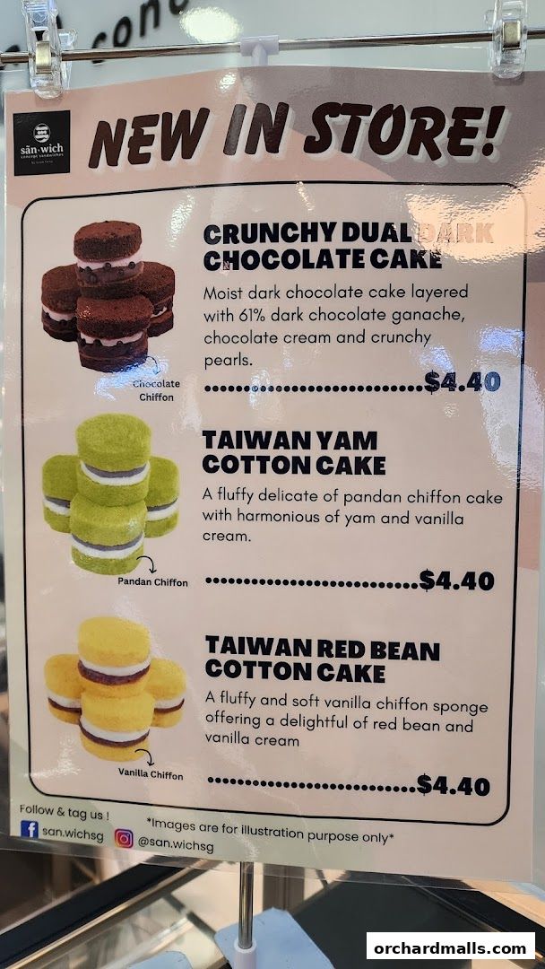 Menu page for San.wich by Swee Heng