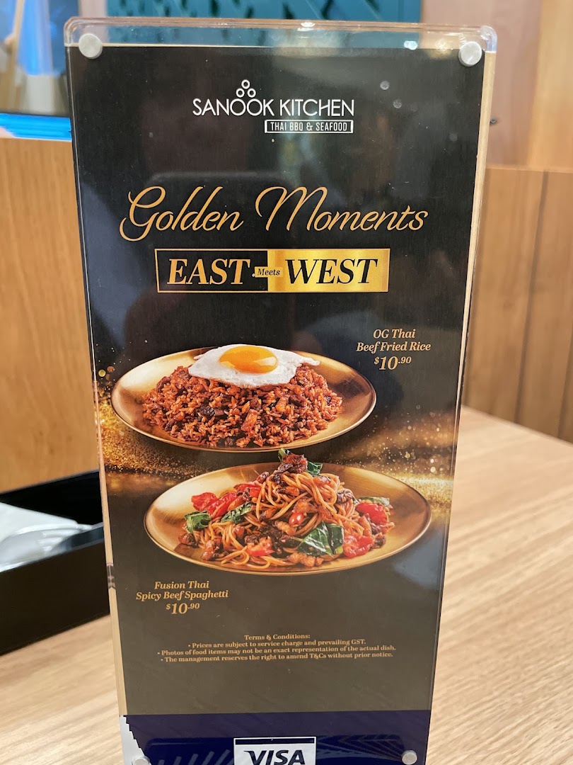 Menu page for Sanook Kitchen Thai BBQ  Seafood - ION Orchard