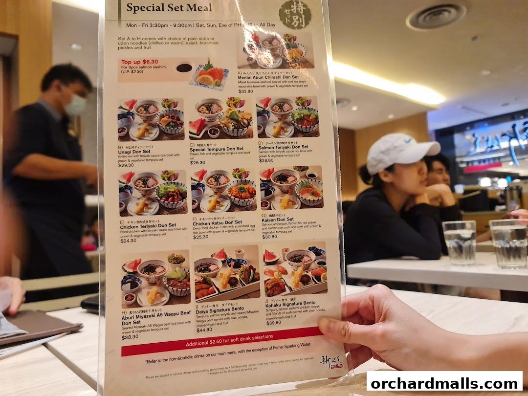 Menu page for Shimbashi Soba, 新橋そば