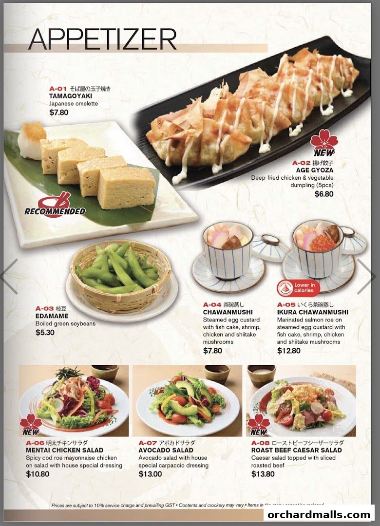 Menu page for Shimbashi Soba, 新橋そば