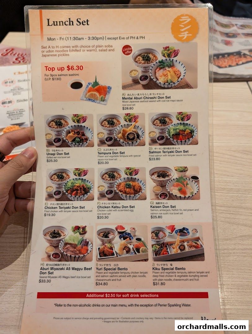 Menu page for Shimbashi Soba, 新橋そば
