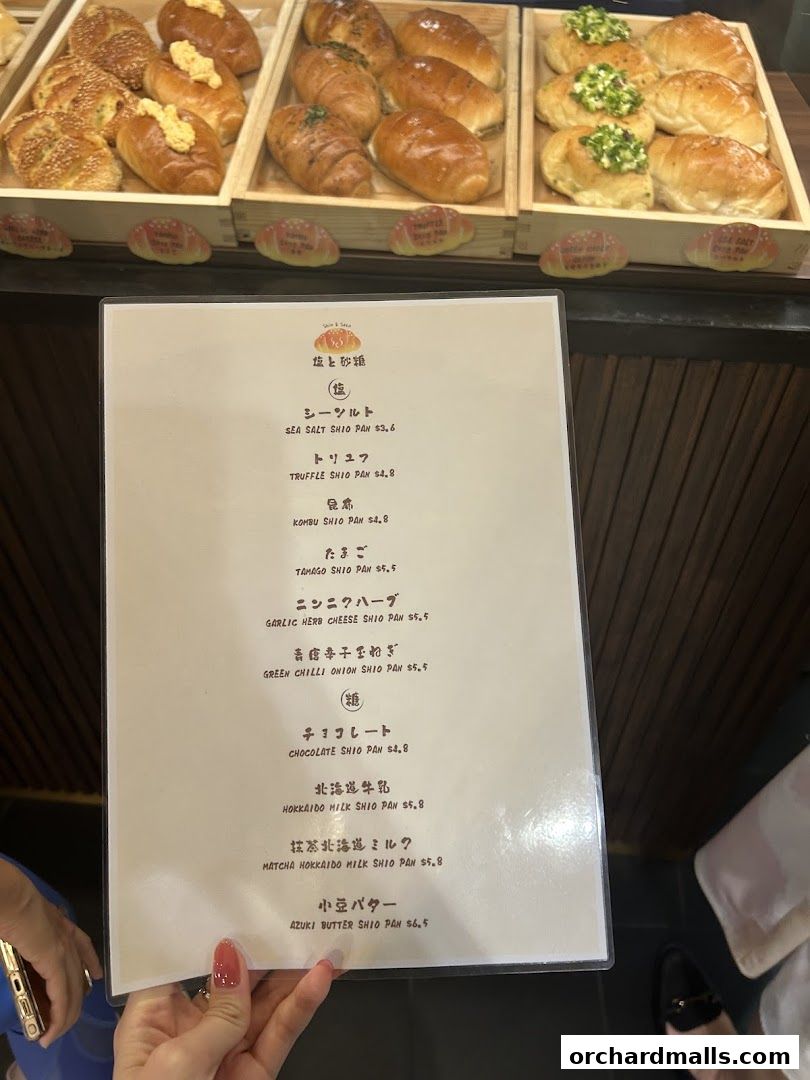 Menu page for Shio  Sato