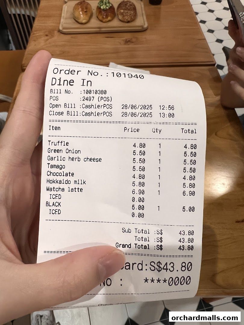 Menu page for Shio  Sato